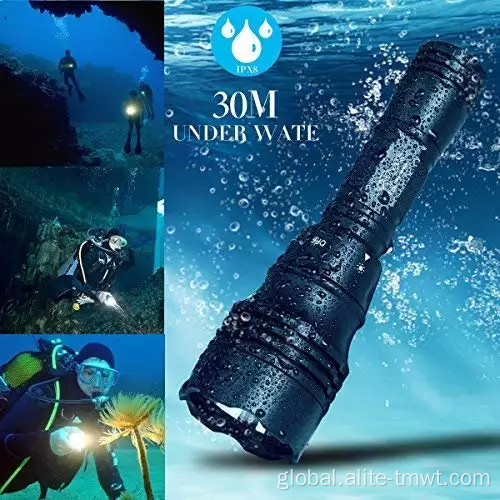 Diving T6 Torch 1200 Lumen Usb Rechargeable Aluminumled Torch Flashlight Factory